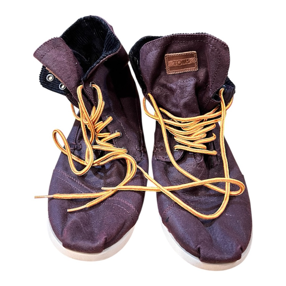 TOMS "Paseo" High-Tops Chukka Maroon SZ 11 - Picture 3 of 9